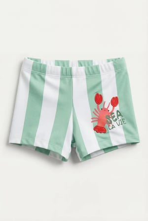 SEA LA VIE BOY'S SLIM FIT SWIMSUIT GREEN