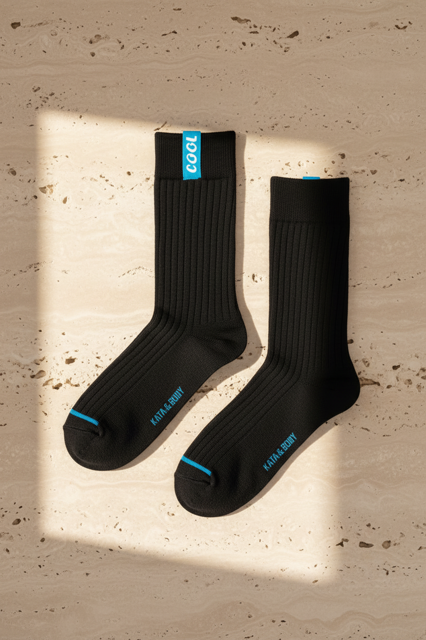 COOL LABELED MEN SOCKET SOCKS BLACK