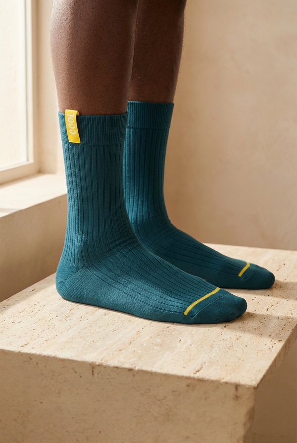 COOL LABELED MEN SOCKET SOCKS GREEN