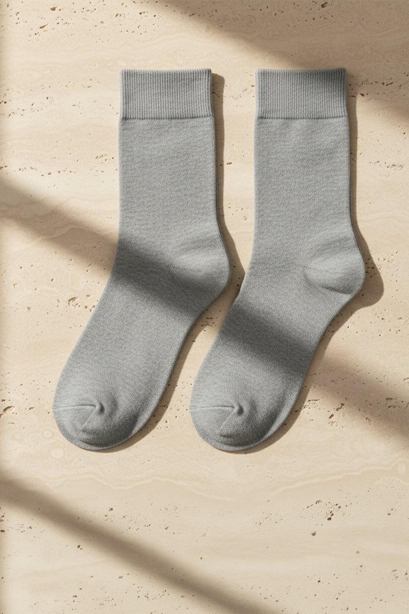 FAMILY MEN SOCKET SOCKS GREY MELANGE