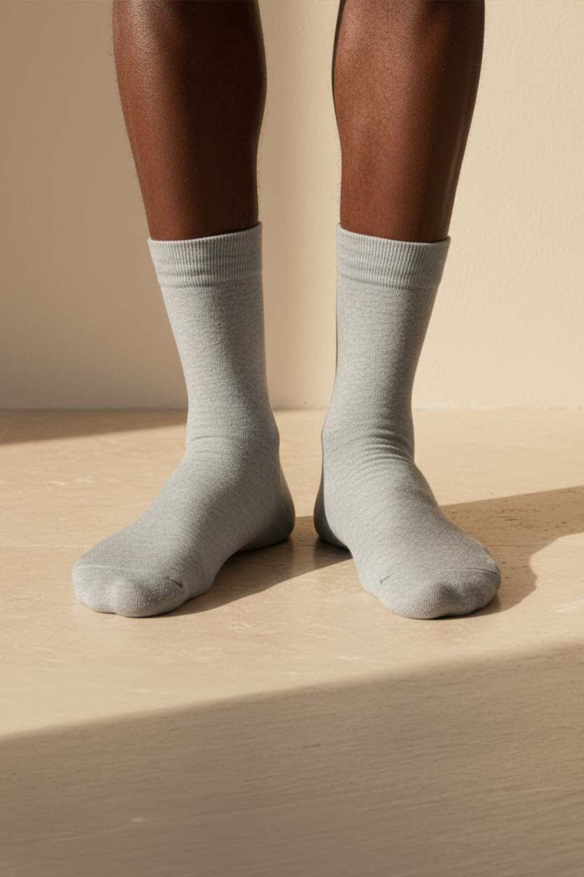 FAMILY MEN SOCKET SOCKS GREY MELANGE