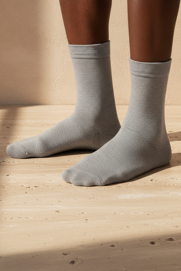 FAMILY MEN SOCKET SOCKS GREY MELANGE