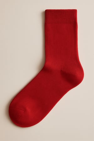 FAMILY MEN SOCKET SOCKS RED