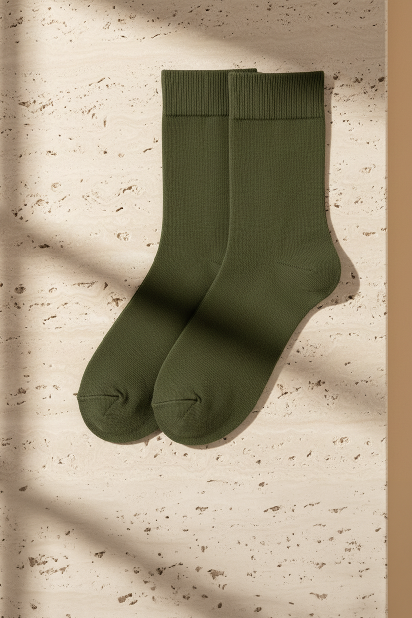 FAMILY MEN SOCKET SOCKS KHAKI