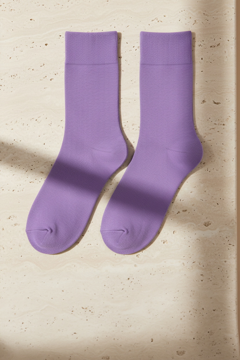 FAMILY MEN SOCKET SOCKS LILAC