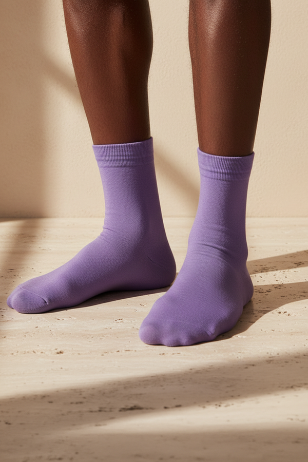 FAMILY MEN SOCKET SOCKS LILAC