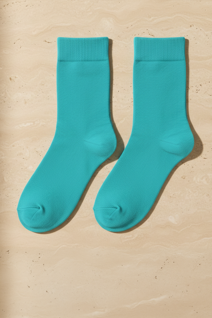 FAMILY MEN SOCKET SOCKS TURQUOISE