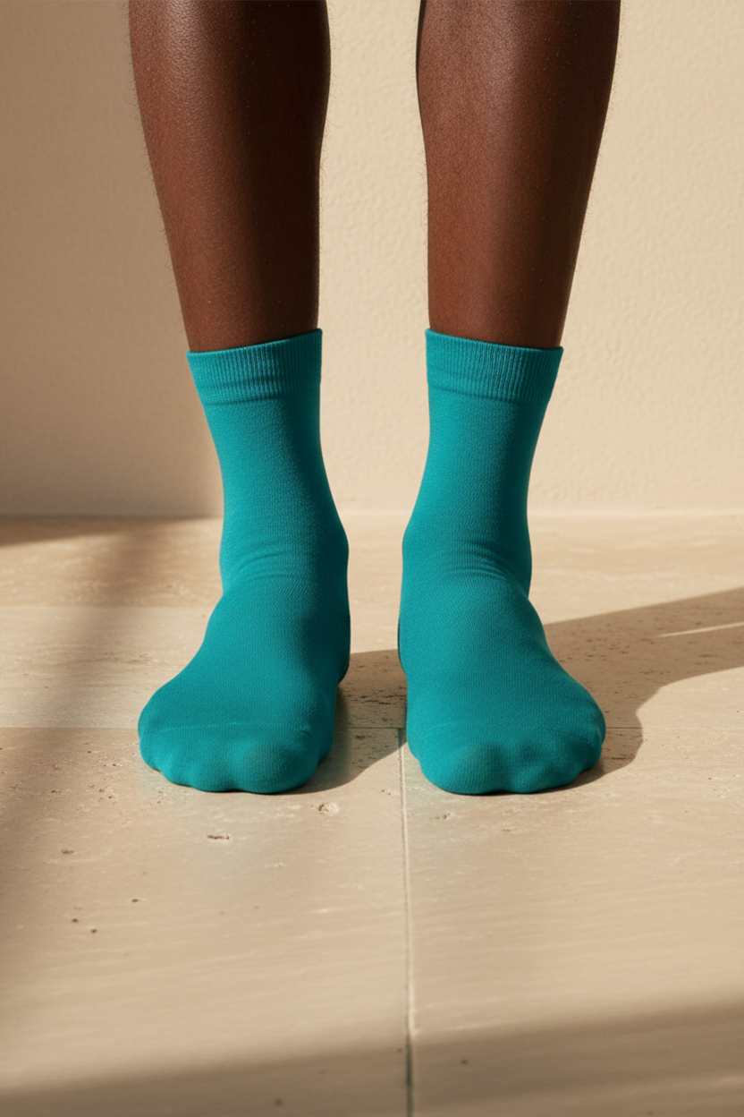 FAMILY MEN SOCKET SOCKS TURQUOISE