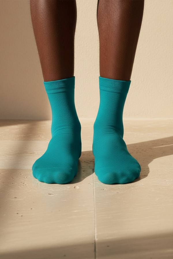 FAMILY MEN SOCKET SOCKS TURQUOISE