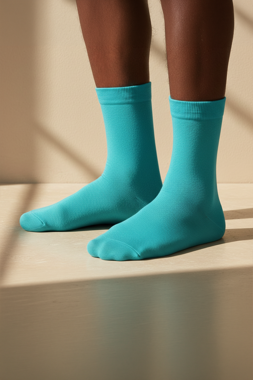 FAMILY MEN SOCKET SOCKS TURQUOISE