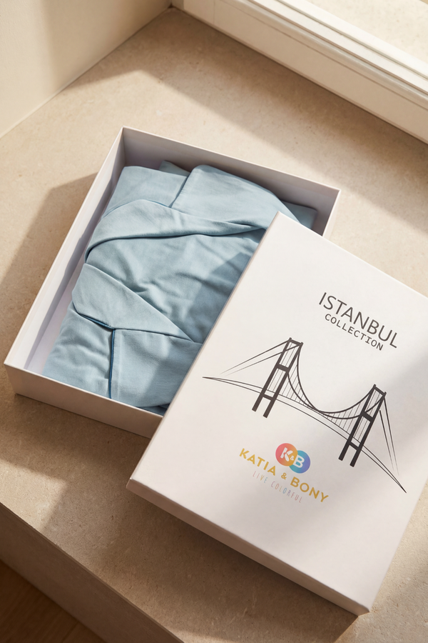 ISTANBUL BOSPHORUS BOXED MEN PYJAMAS SET BLUE