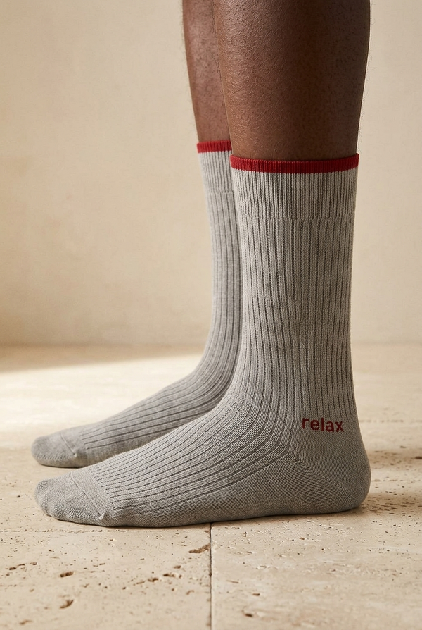 RELAX MEN SOCKET SOCKS GREY