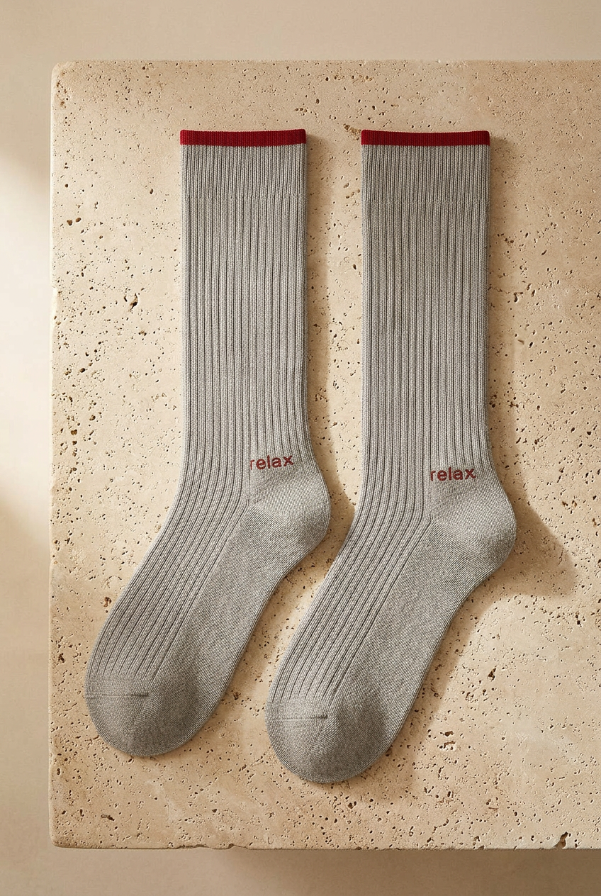 RELAX MEN SOCKET SOCKS GREY