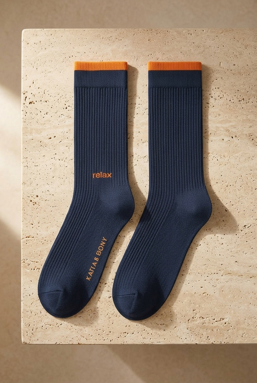 RELAX MEN SOCKET SOCKS NAVY