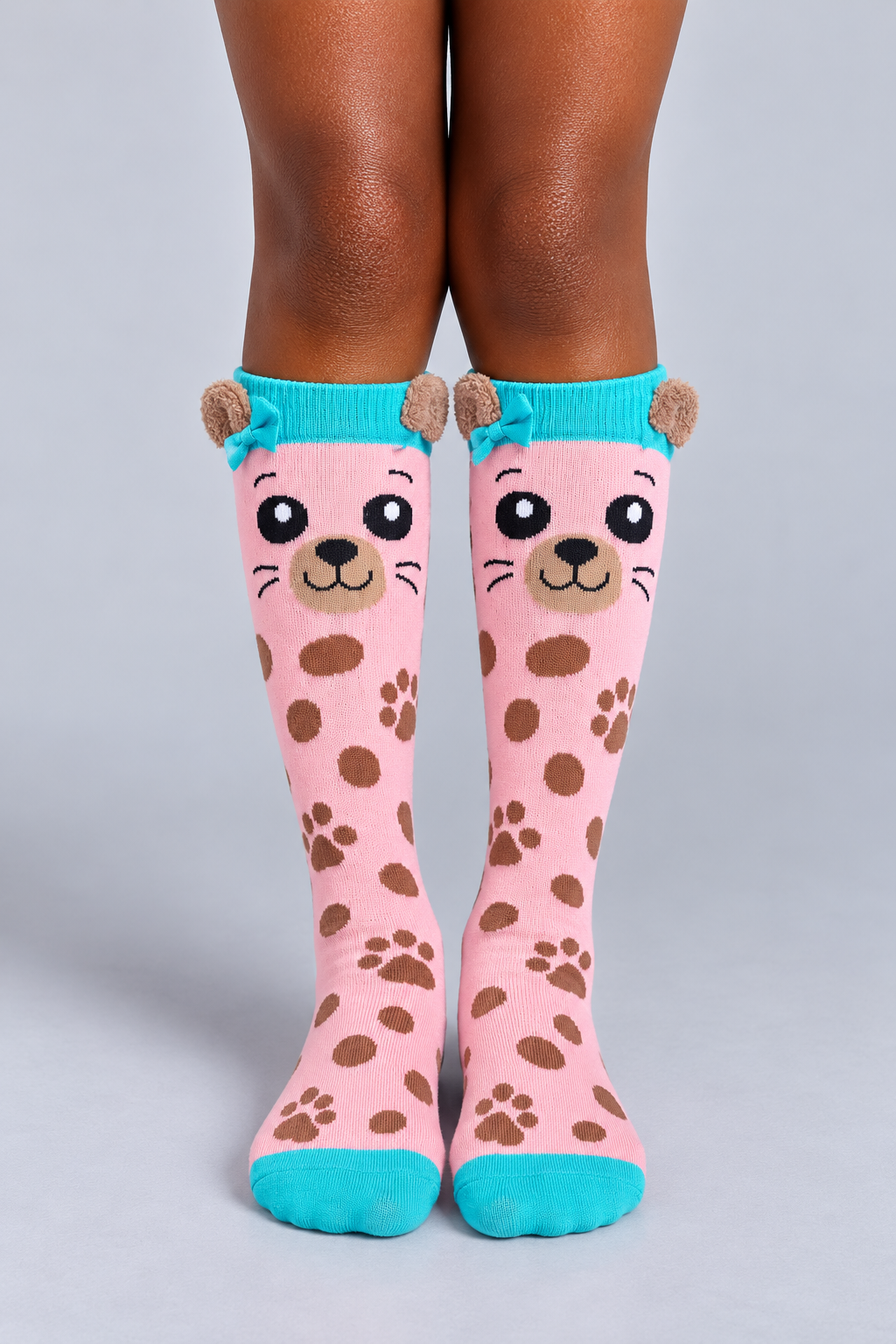 DOG PATTERNED CHILDREN'S KNEE SOCKS MIX