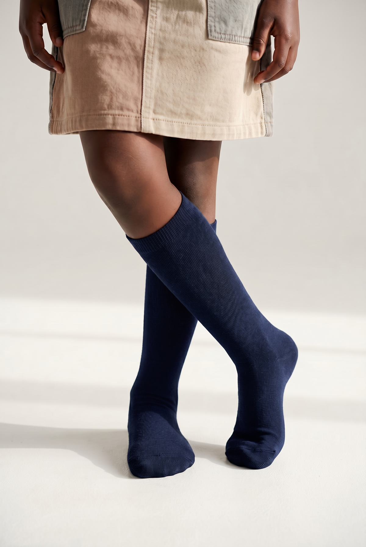 FAMILY KIDS KNEEHIGH SOCKS NAVY