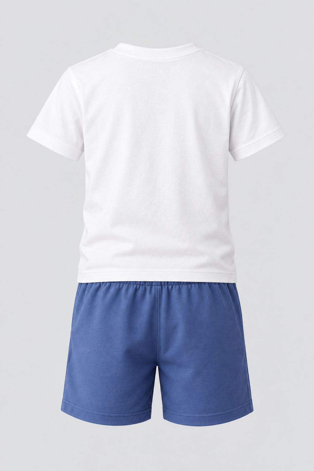 FLORAL OUTBURST ICE CREAM THEMED BOYS SHORTS SET ECRU