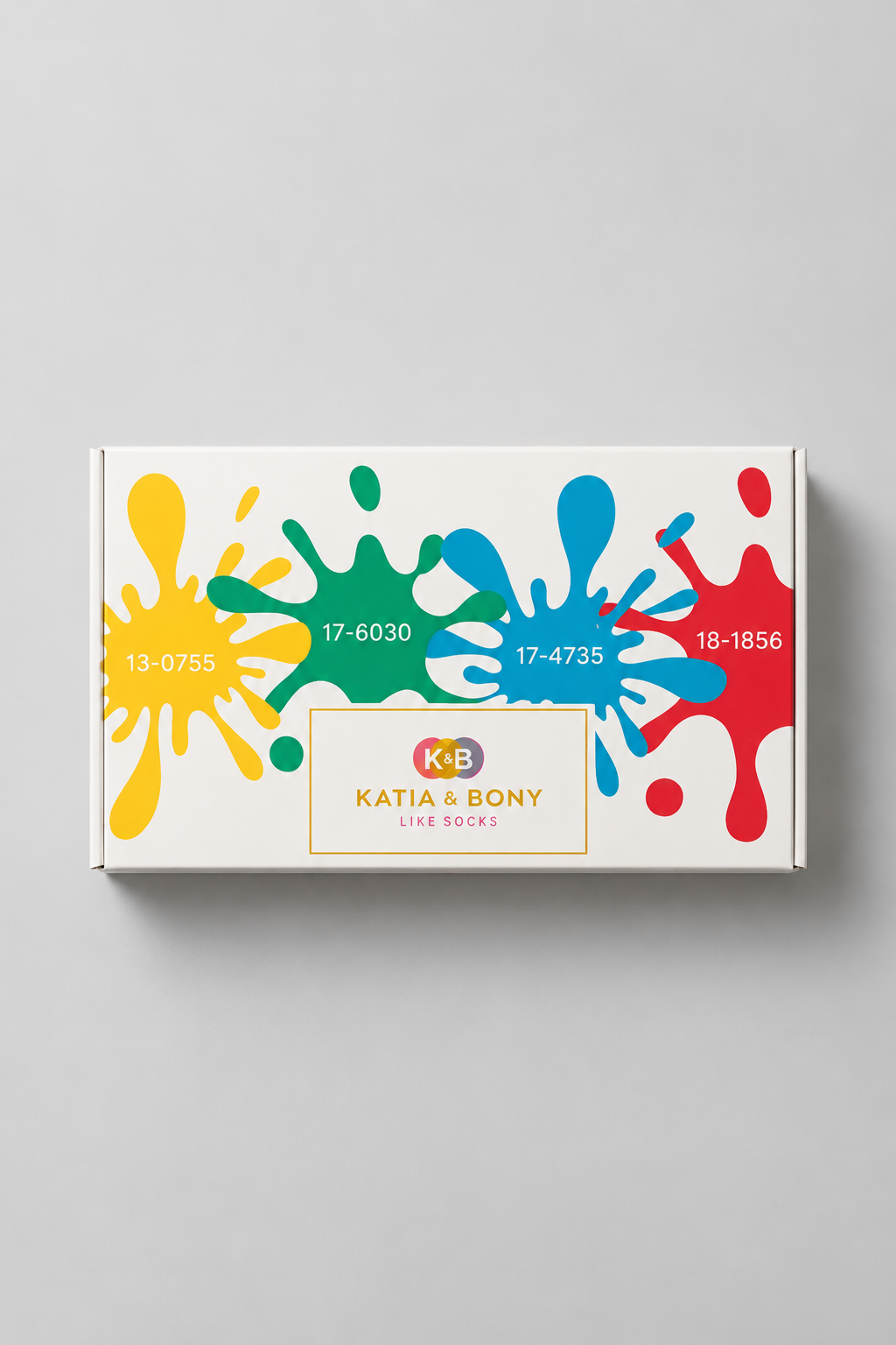 4PCK PANTONE BOX UNISEX SOCKET SOCKS MIX
