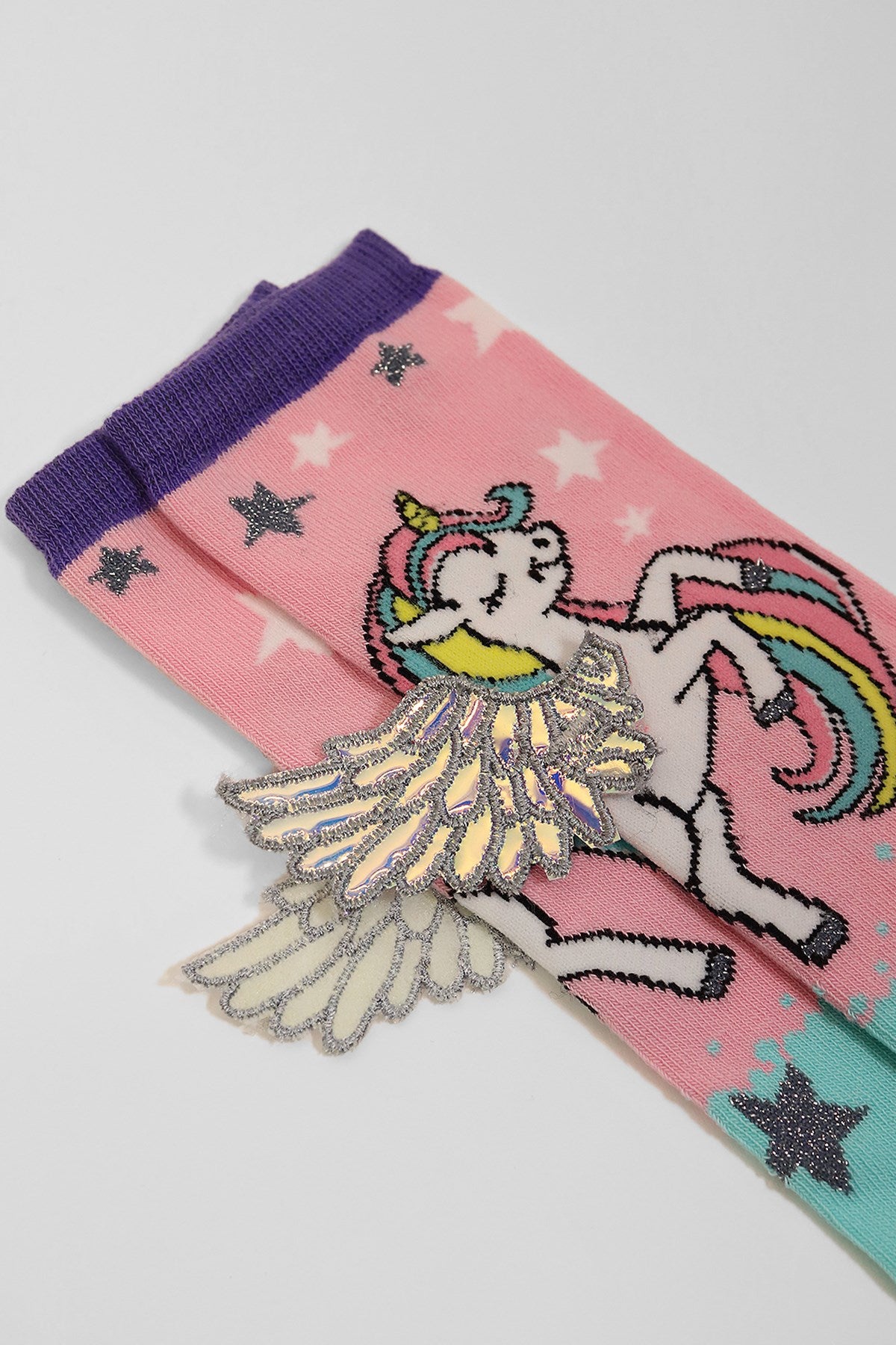 FLYING UNICORN GIRLS KNEEHIGH SOCKS MIX
