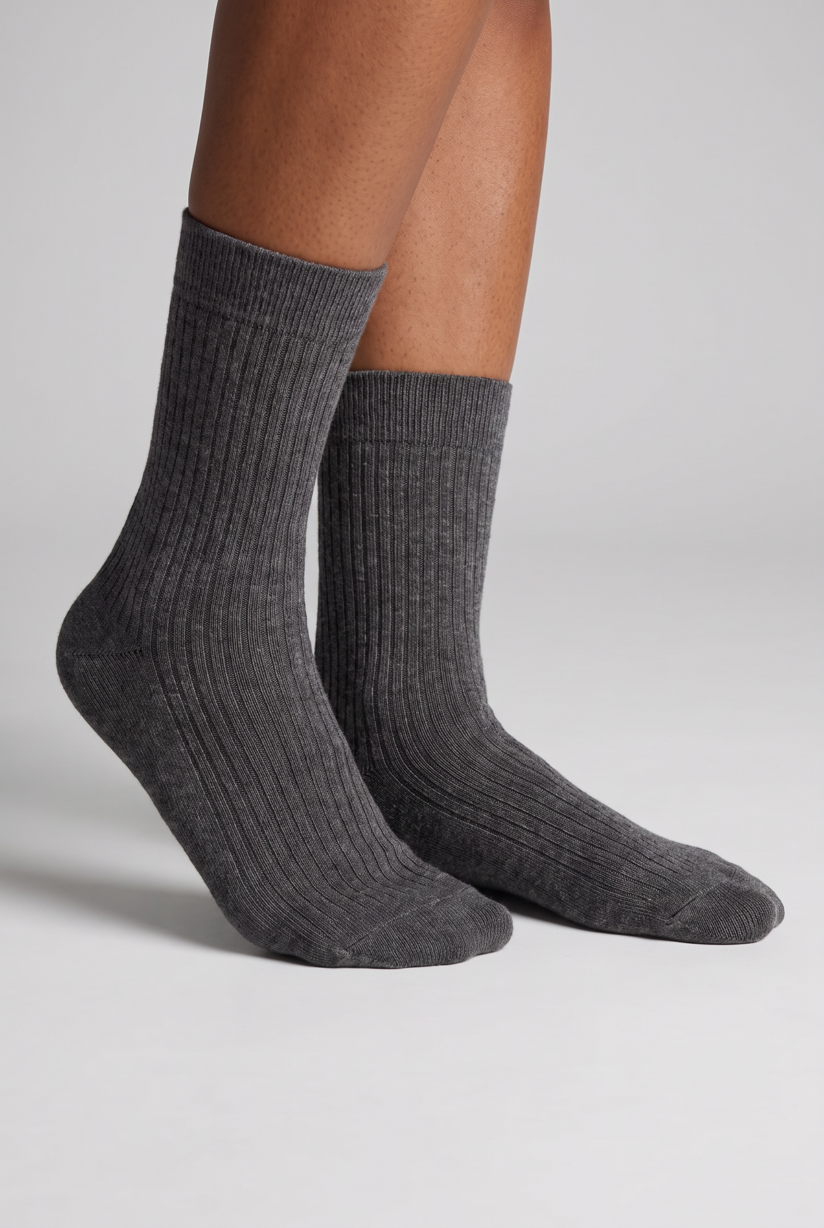 6PCK BOX MEN PREMIUM SOCKET SOCKS GREY MIX