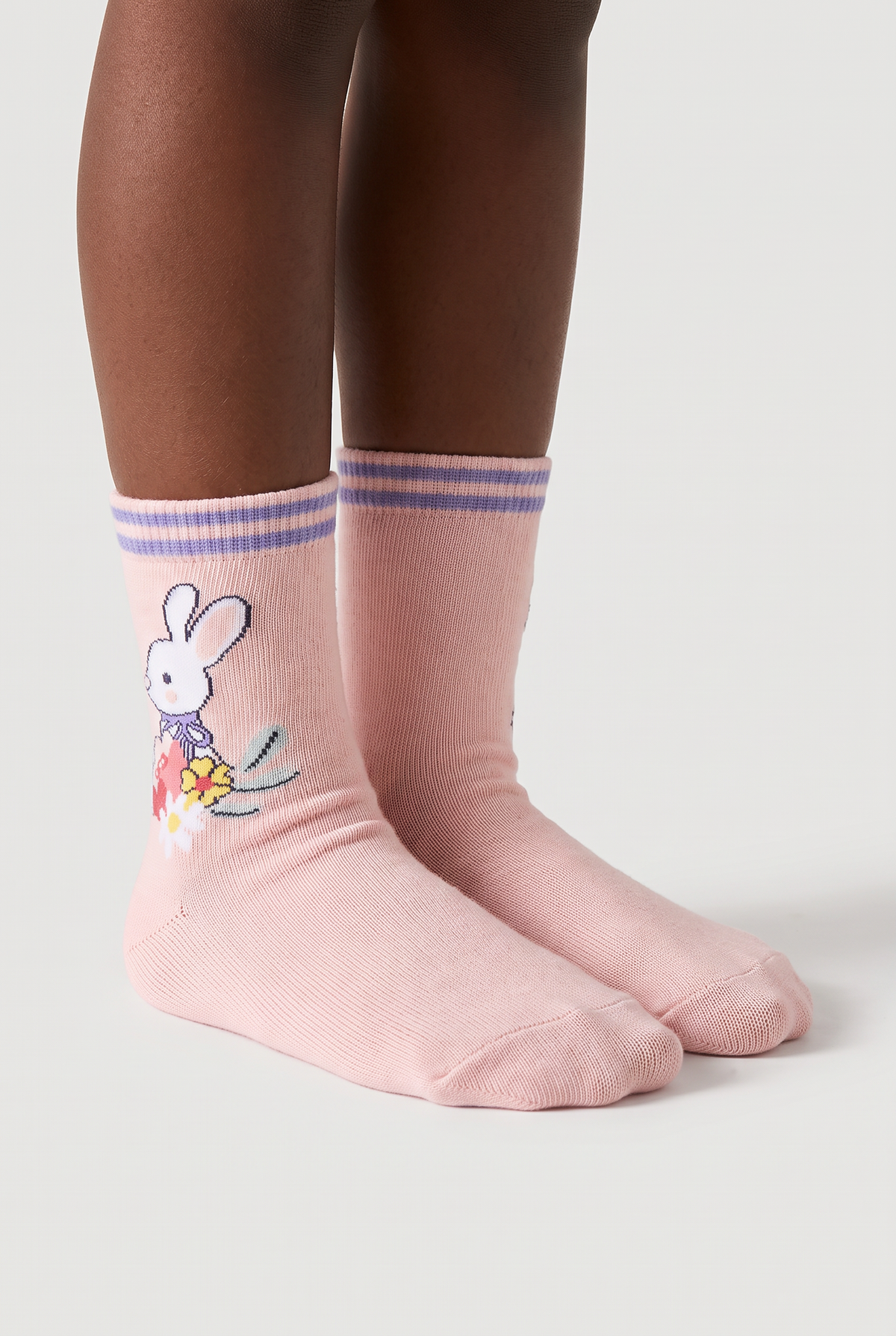 3PCK RABBIT PATTERN BOXED KIDS SOCK SOCKS MIX