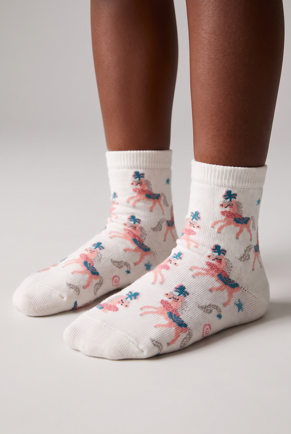 4PCK UNICORN BOX GIRLS SOCKET SOCKS MIX