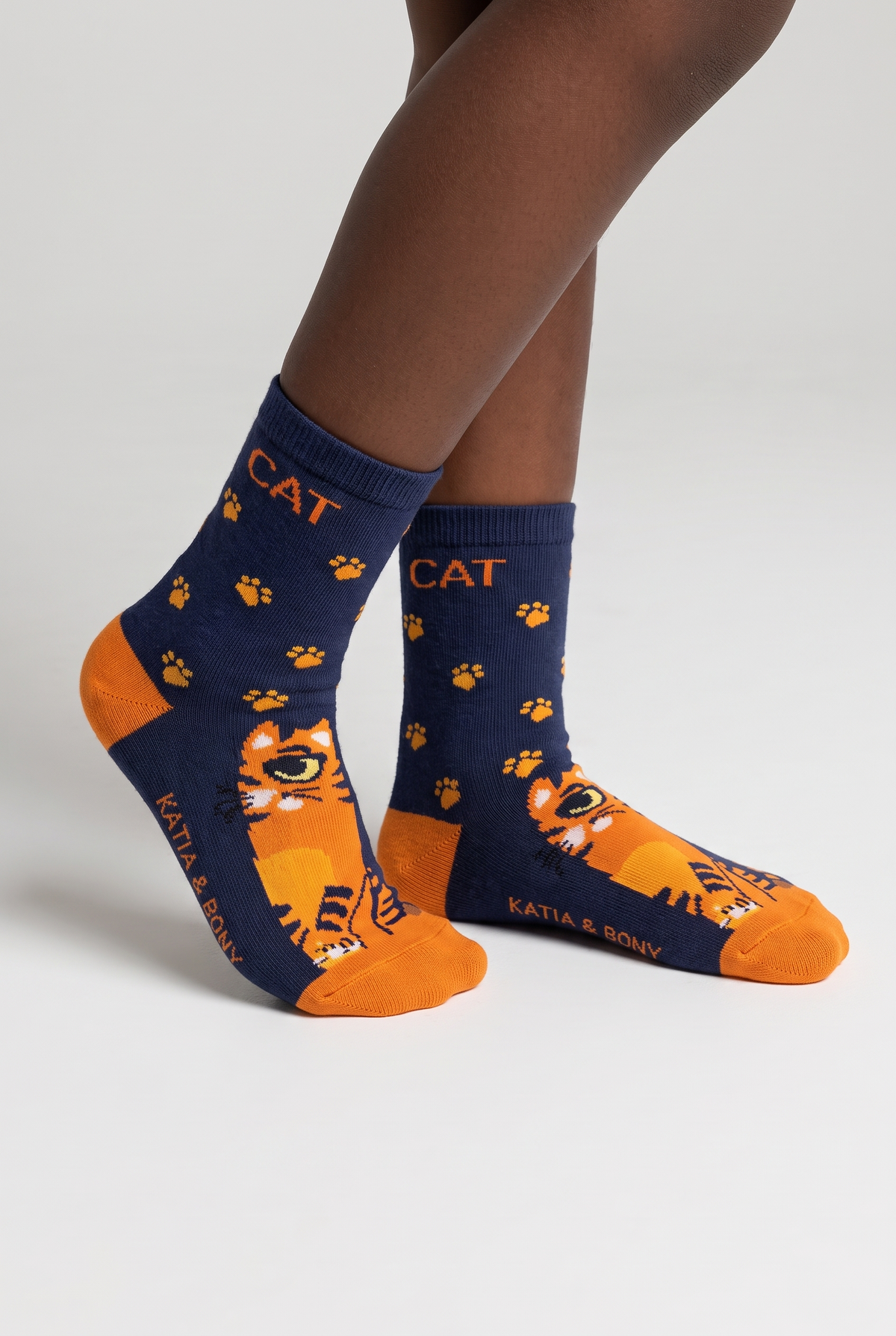 3PCK Cat Pattern Boxed Children's Ankle Socks MIX