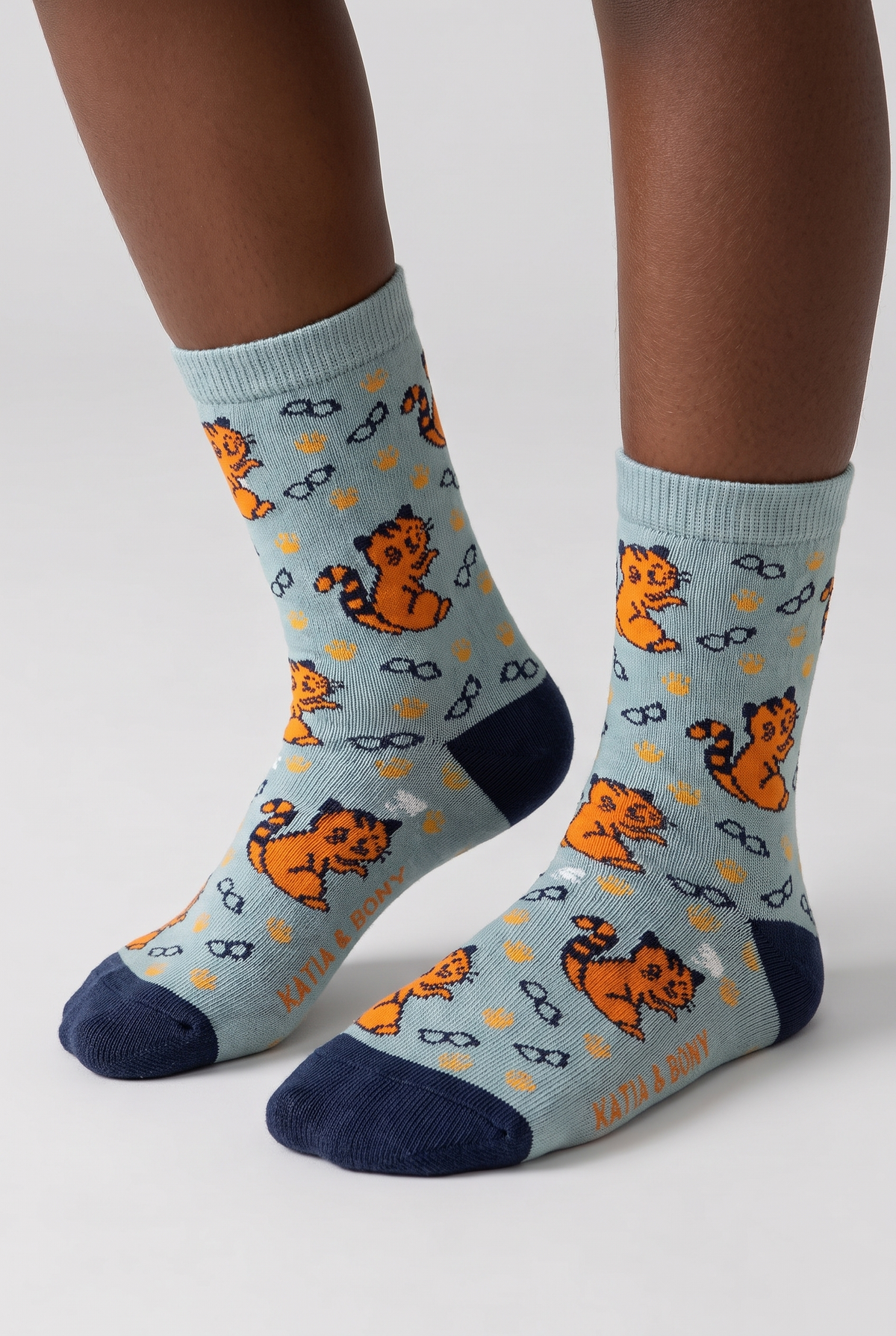 3PCK Cat Pattern Boxed Children's Ankle Socks MIX