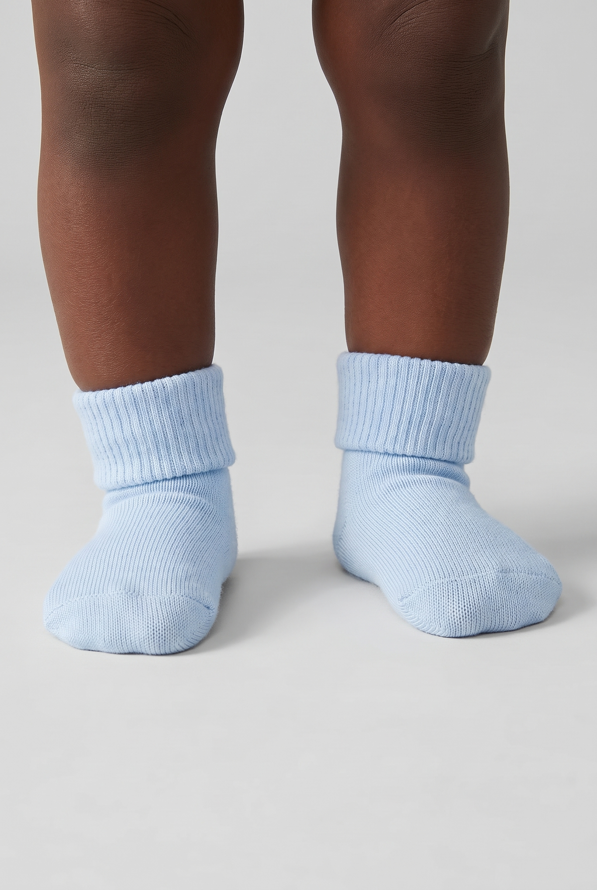 5PCK BOXED NEWBORN SOCKS NAVY MIX