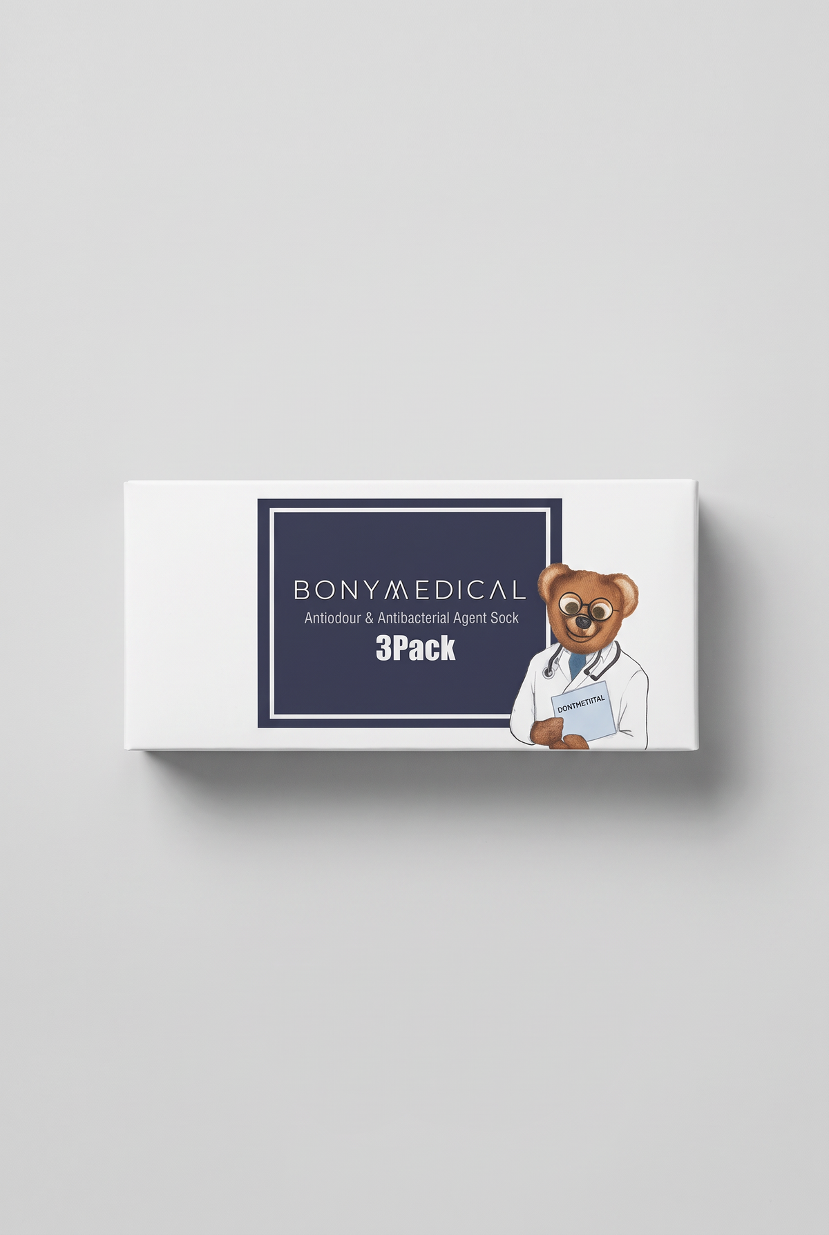 MEDICAL 3PCK BABY SOCKS BLUE MIX