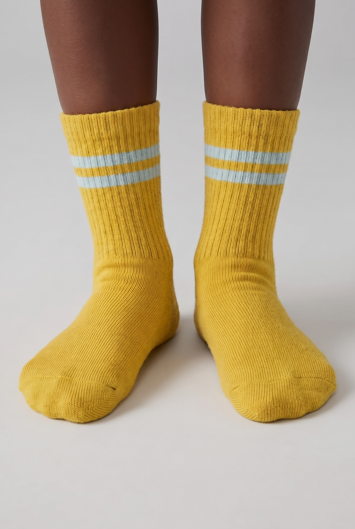 3PCK STRIPED BOYS SOCKET SOCKS YELLOW MIX