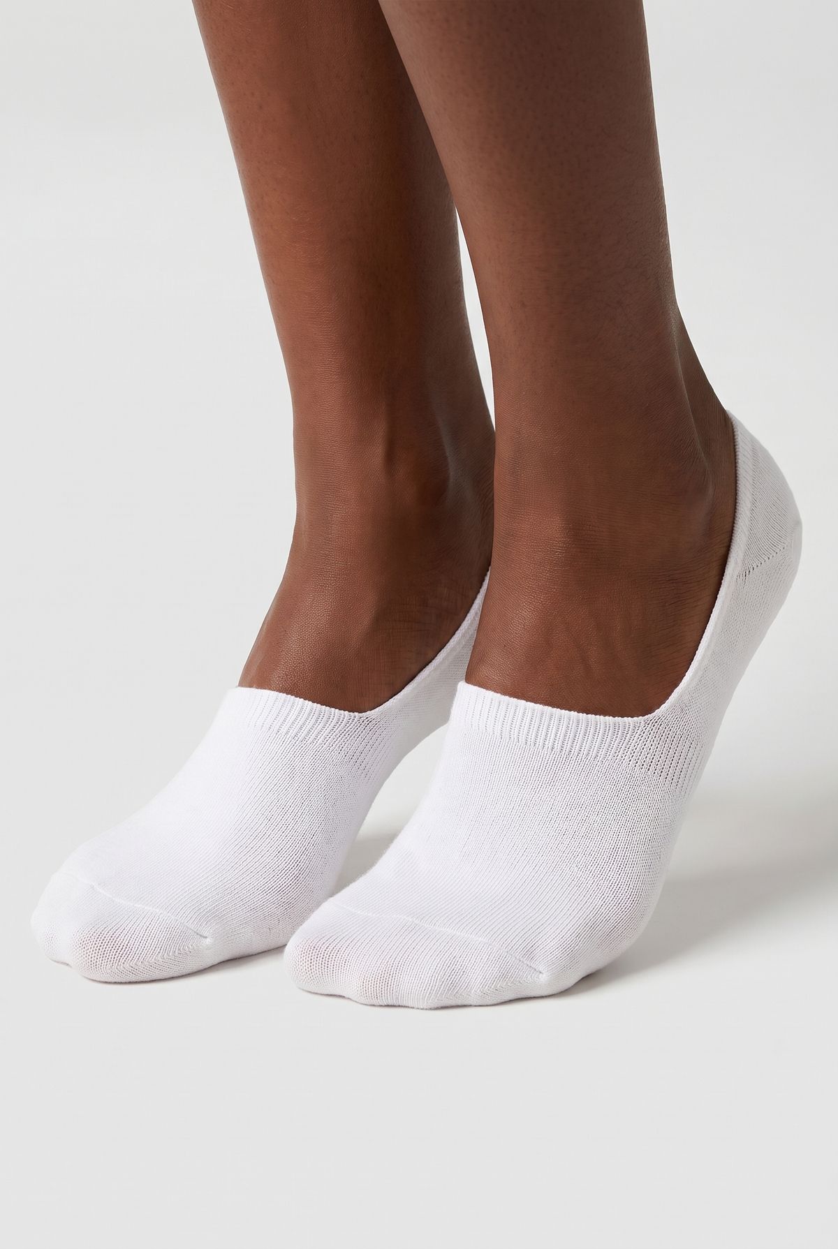 3PCK WOMEN BASIC INVISIBLE SOCKS WHITE