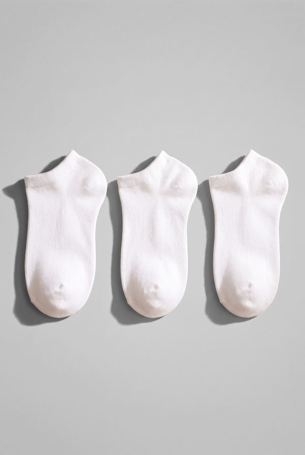 RUN 3 PCK WOMEN SOCKS WHITE-WHITE-WHITE