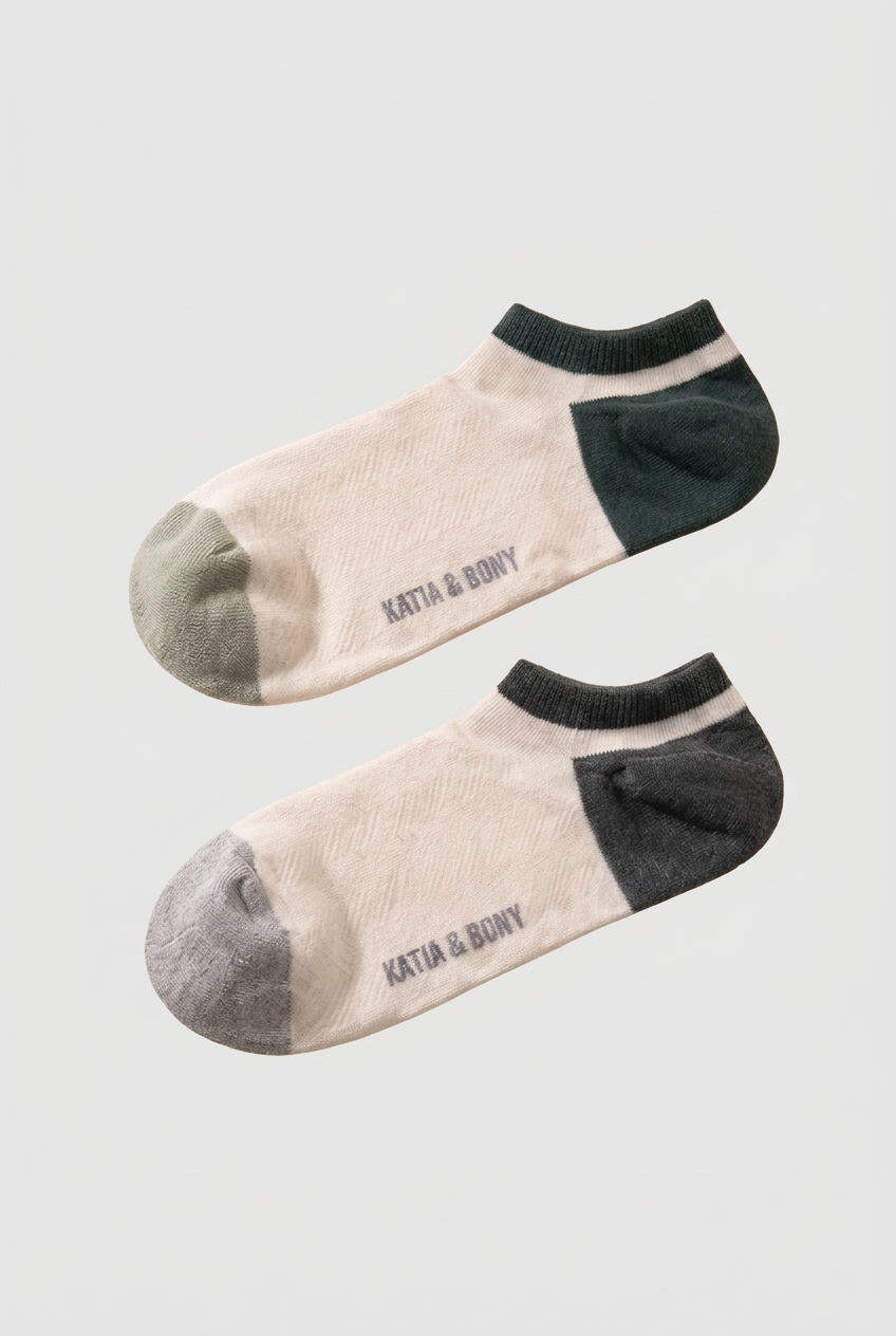 2PCK MEN'S INVISIBLE SOCKS MIX