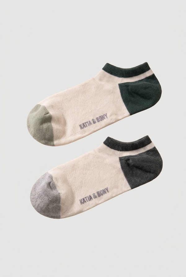 2PCK MEN'S INVISIBLE SOCKS MIX