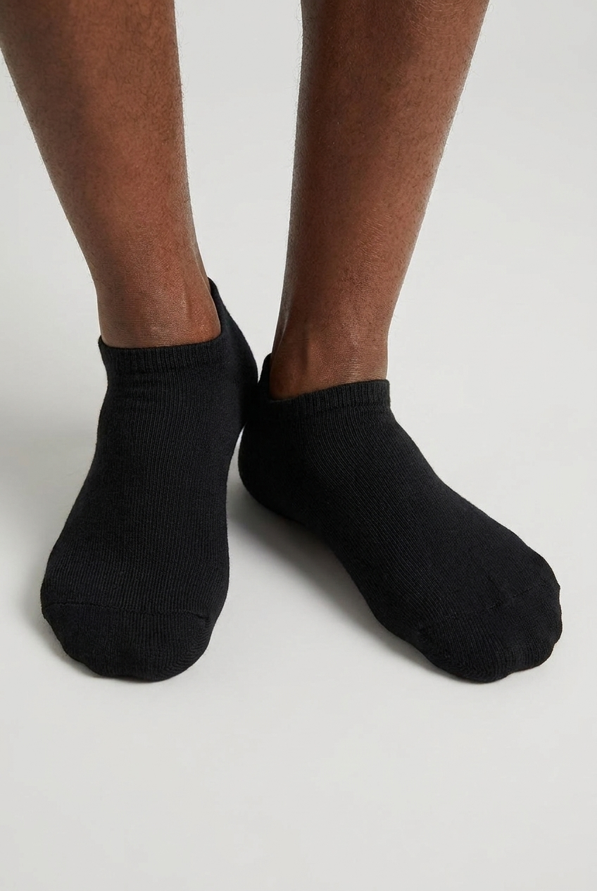 RUN 3 PCK MEN SOCKS BLACK/WHITE/NAVY