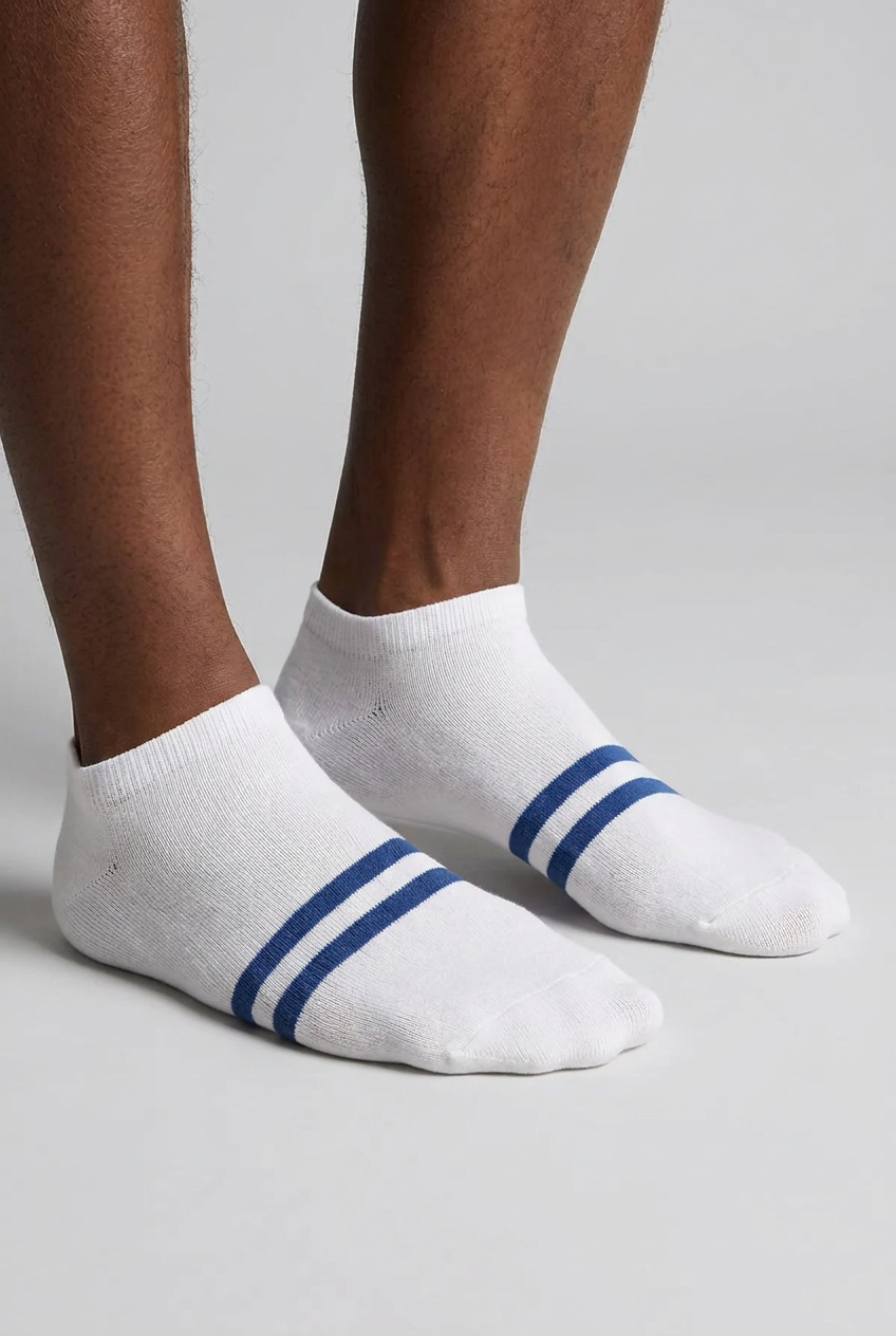4PCK Striped Men's Step Socks MIX