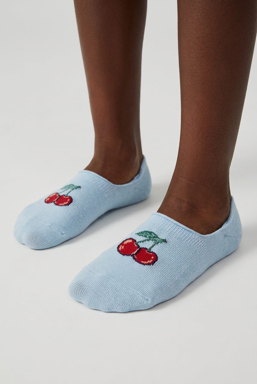 2PCK CHERRY CHILDREN'S INVISIBLE SOCKS MIX