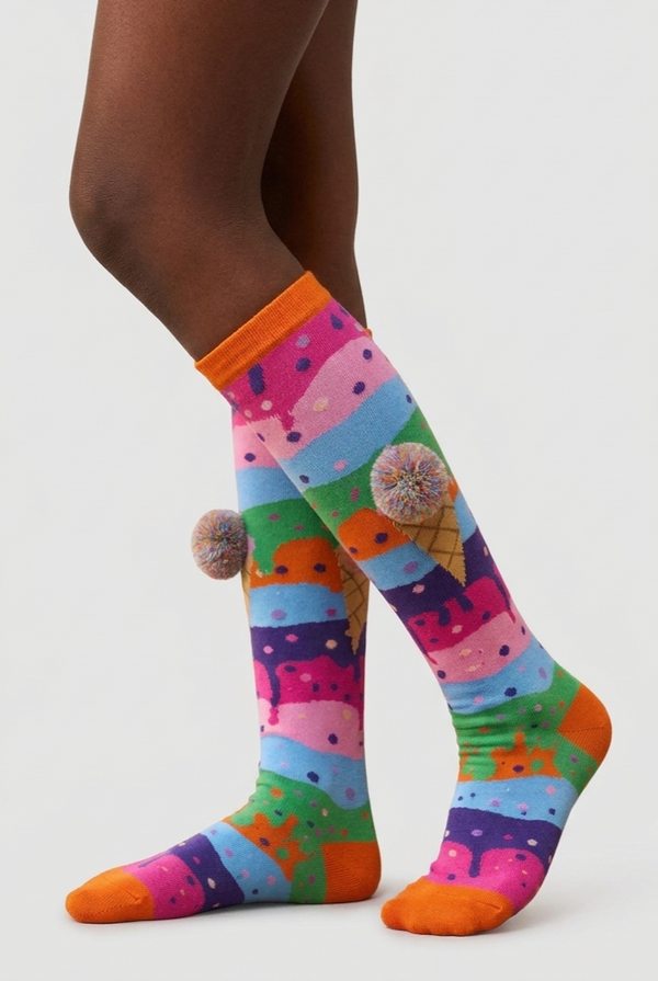 ICE CREAM GIRLS KNEEHIGH SOCKS MIX