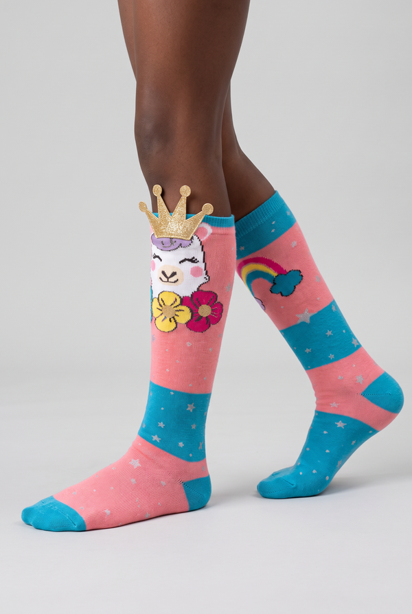 Kids' Knee-High Socks with Unicorn Accessories MIX