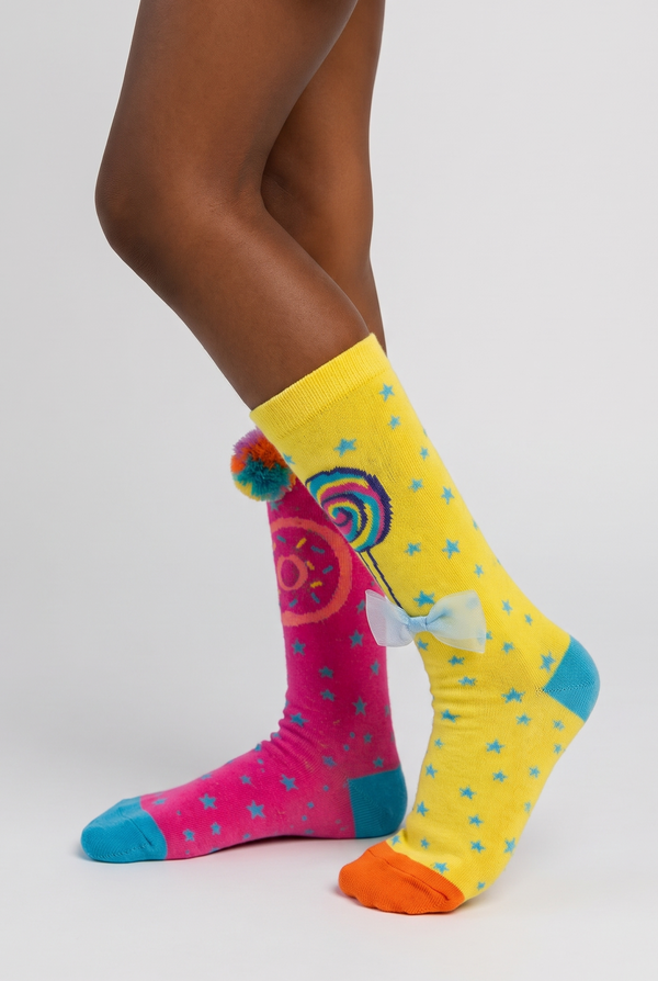 Candy Patterned Accessory Children's Knee-High Socks MIX