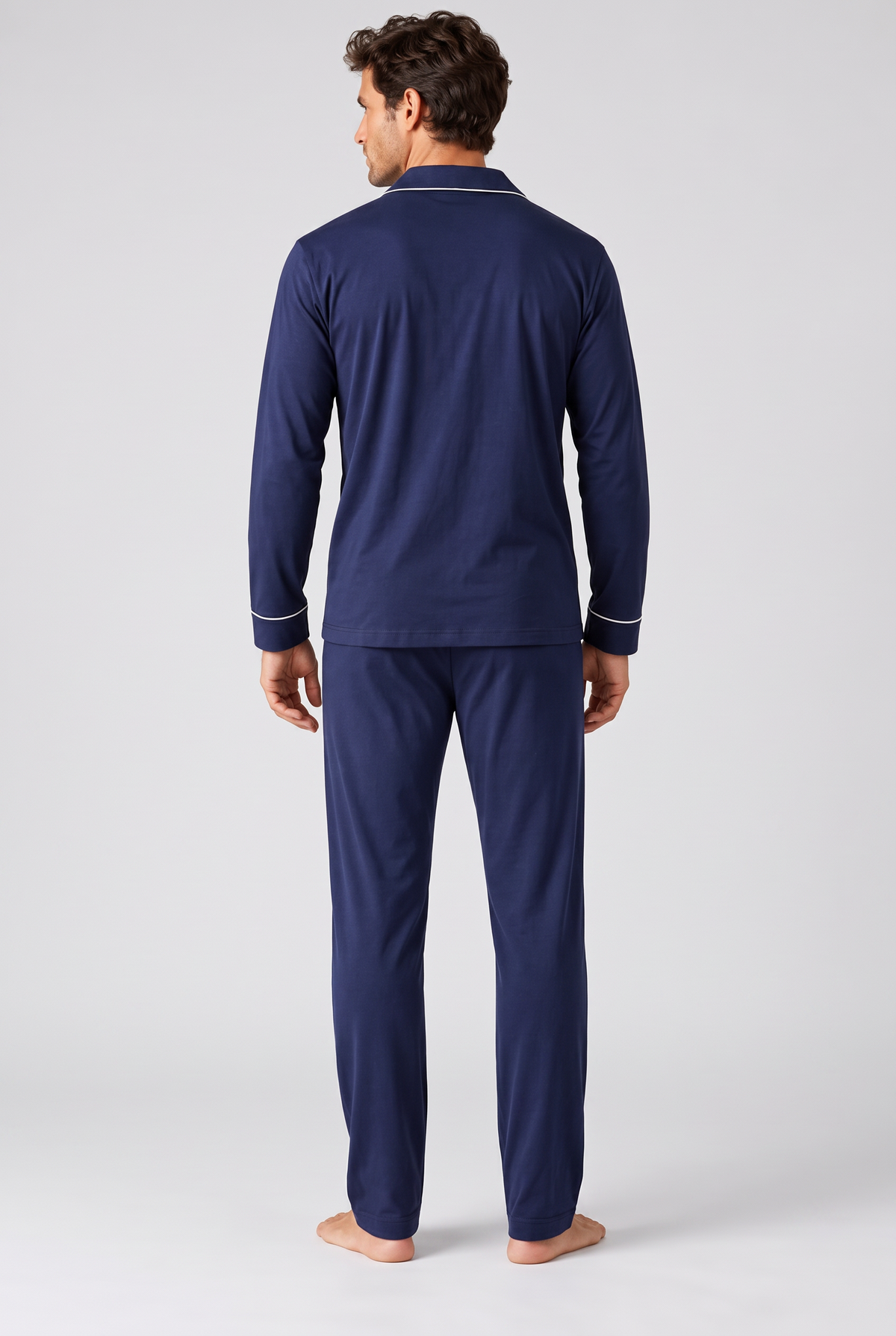 TEDDY BOXED MEN'S PAJAMA SET NAVY