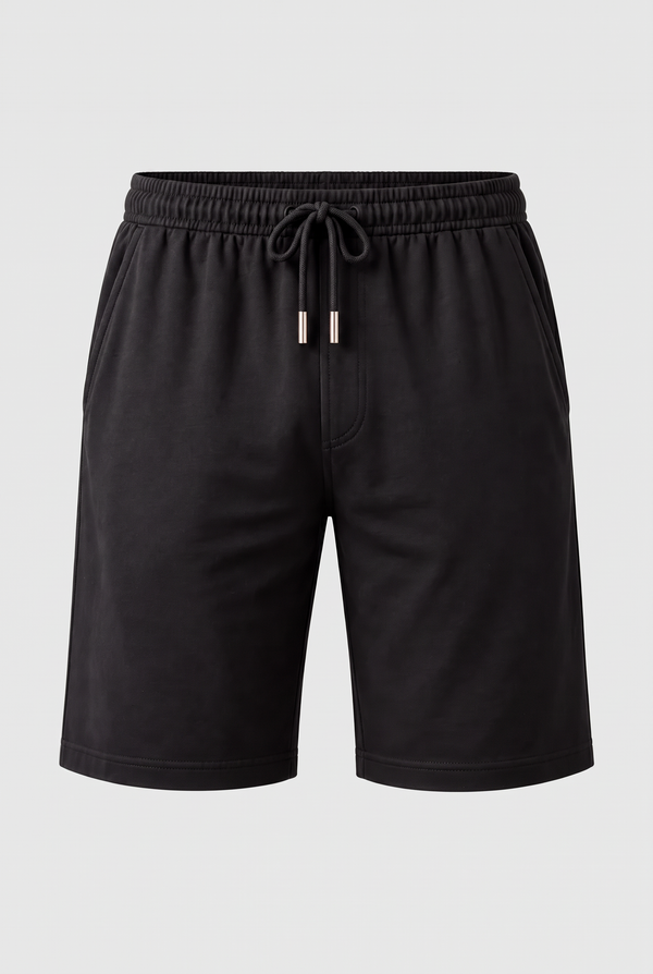 NEW SILVER MEN PYJAMAS SHORTS BLACK