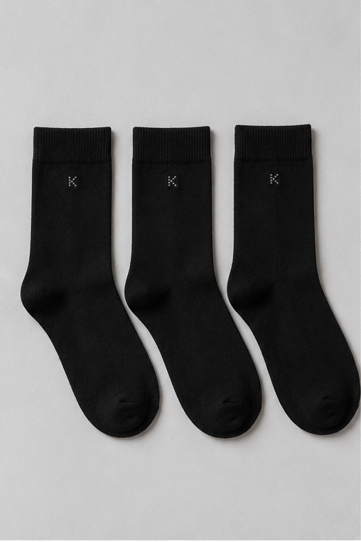 3PCK MELISSA MODAL WOMEN SOCKS BLACK