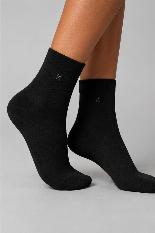 3PCK MELISSA MODAL WOMEN SOCKS BLACK