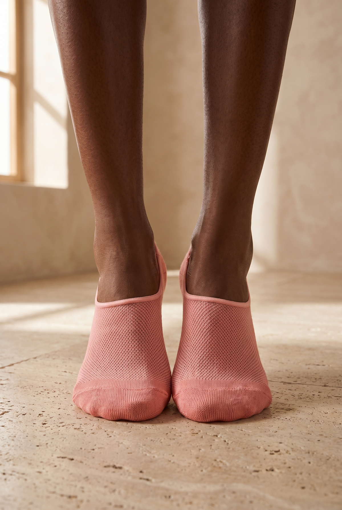 2PCK BASIC KADIN GÖRÜNMEZ ÇORAP PINK MIX