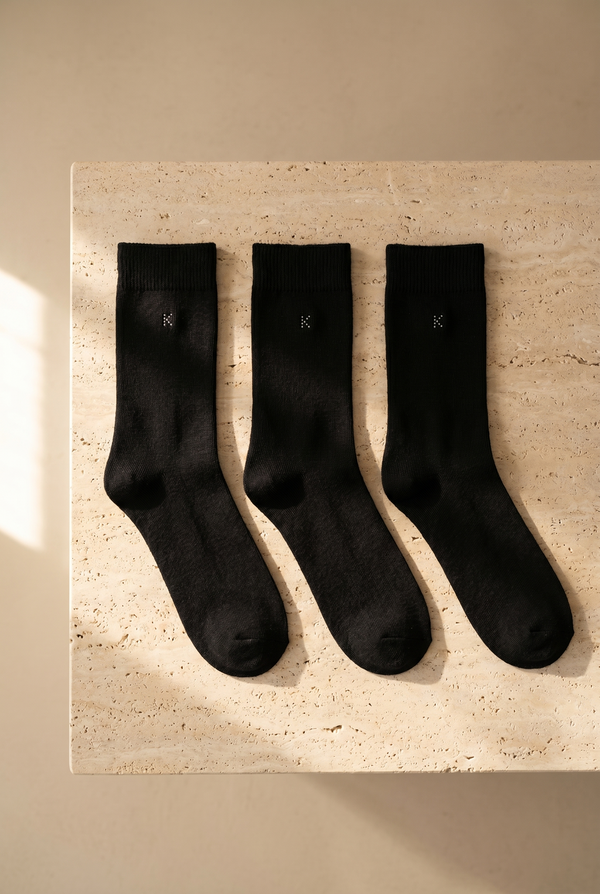 3PCK MELISSA MODAL WOMEN SOCKS BLACK-BLACK-BLACK