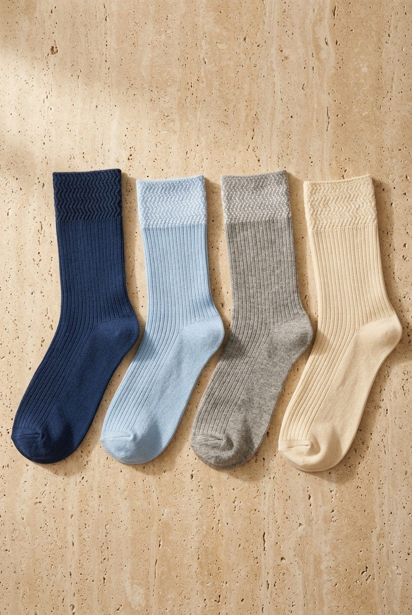 4 PCK WOMEN SOCKET SOCKS MIX