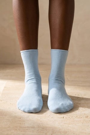 ELASTIC MODAL WOMEN SOCKS DARK BLUE