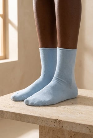 ELASTIC MODAL WOMEN SOCKS DARK BLUE